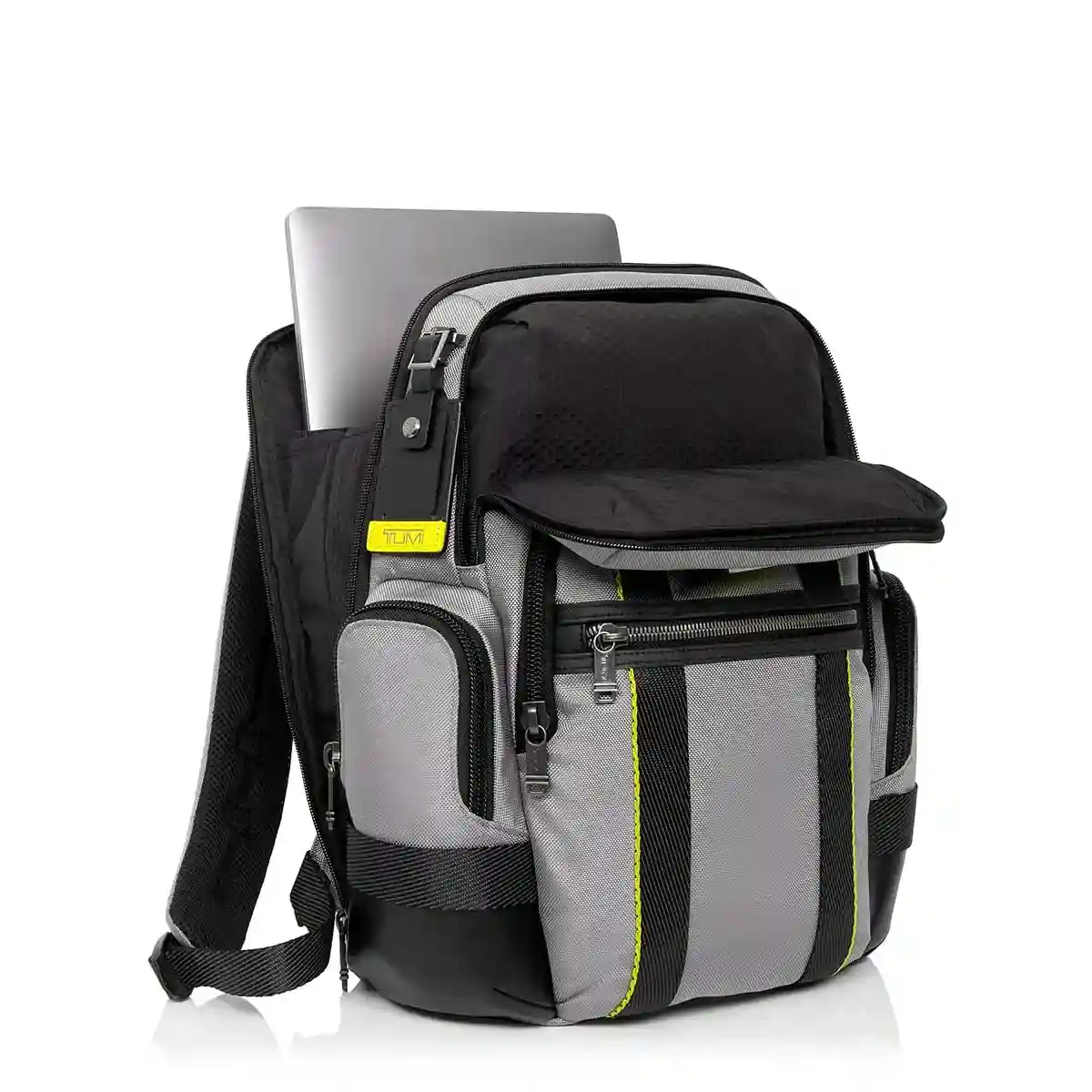Norman Backpack Grey/Bright Lime