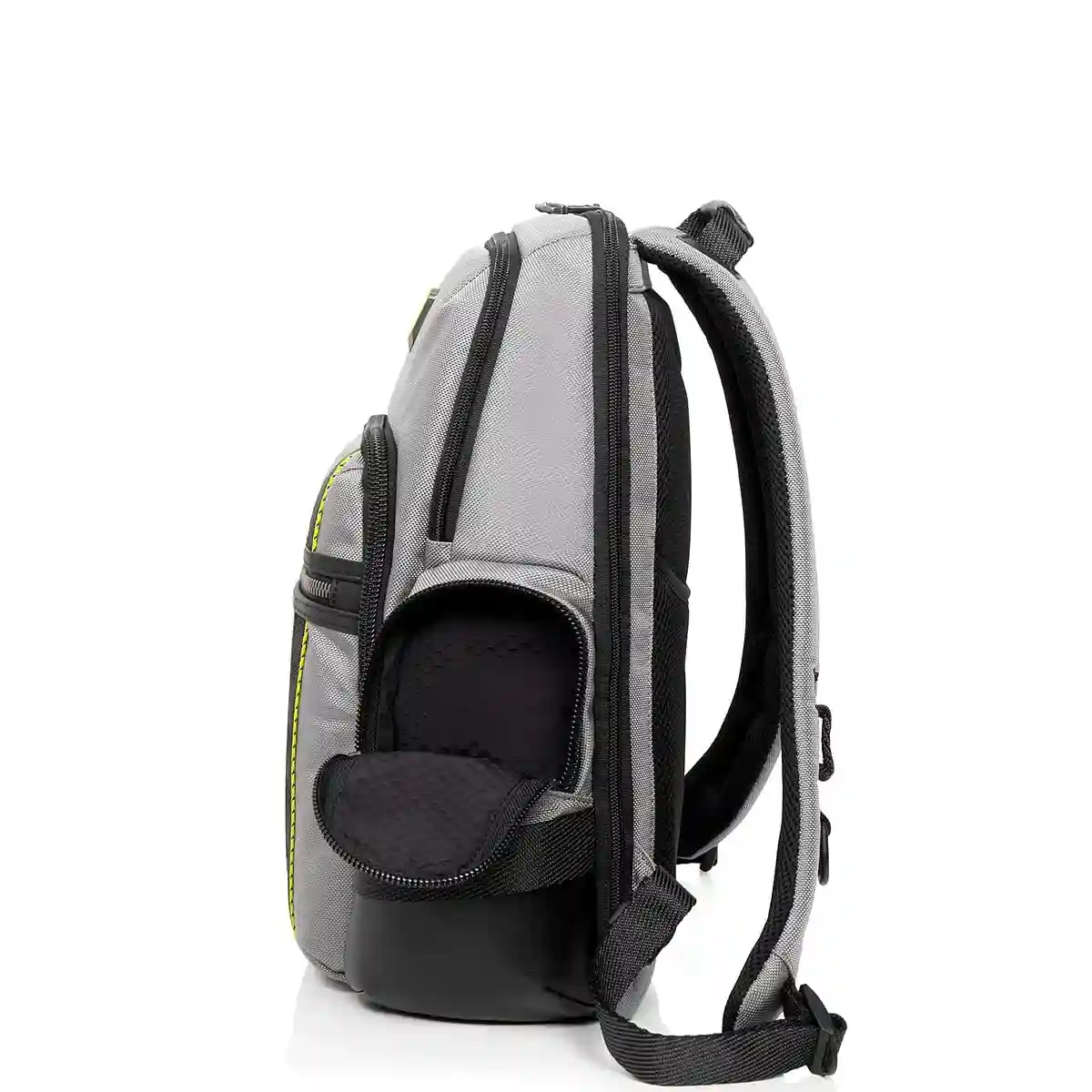 Norman Backpack Grey/Bright Lime