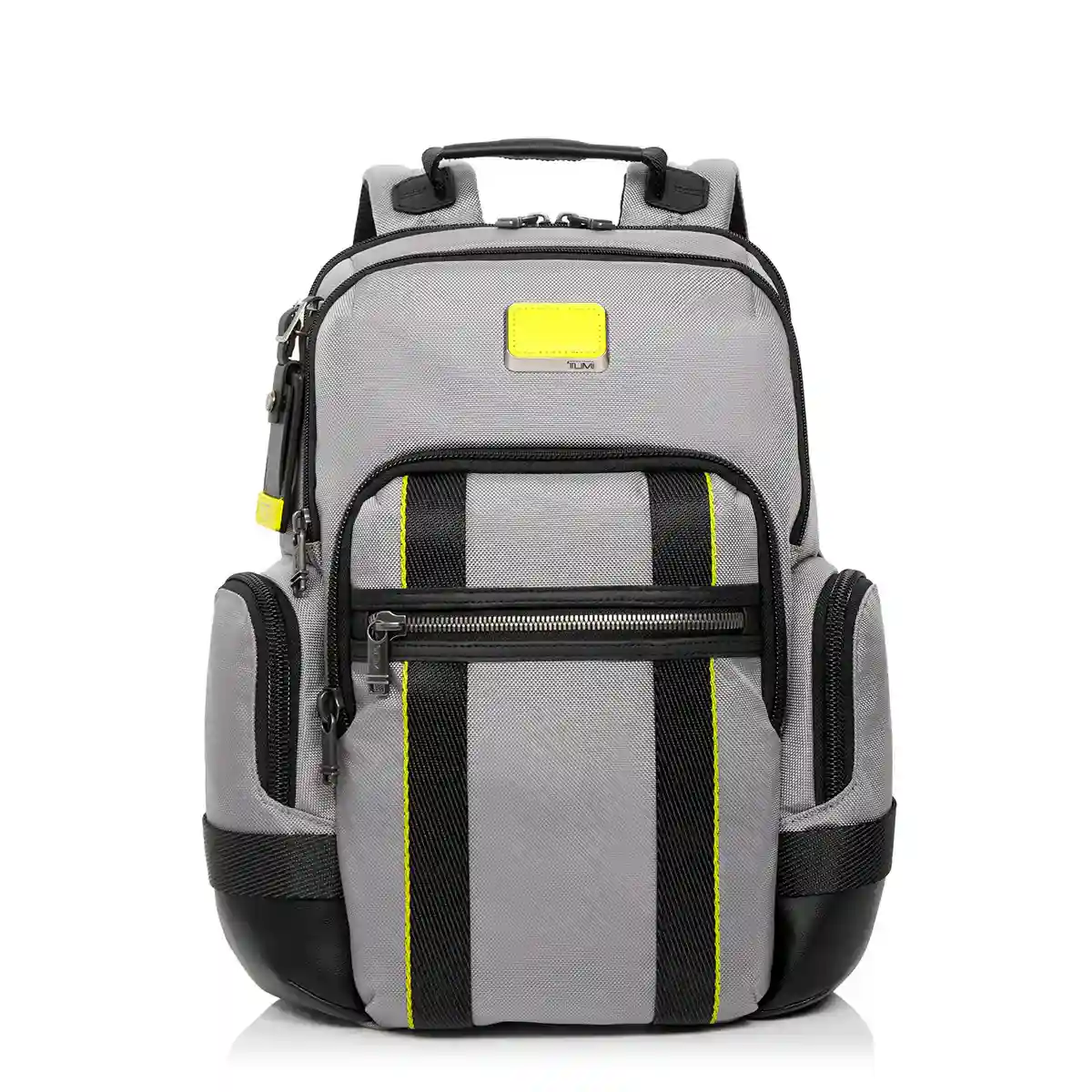 Norman Backpack Grey/Bright Lime
