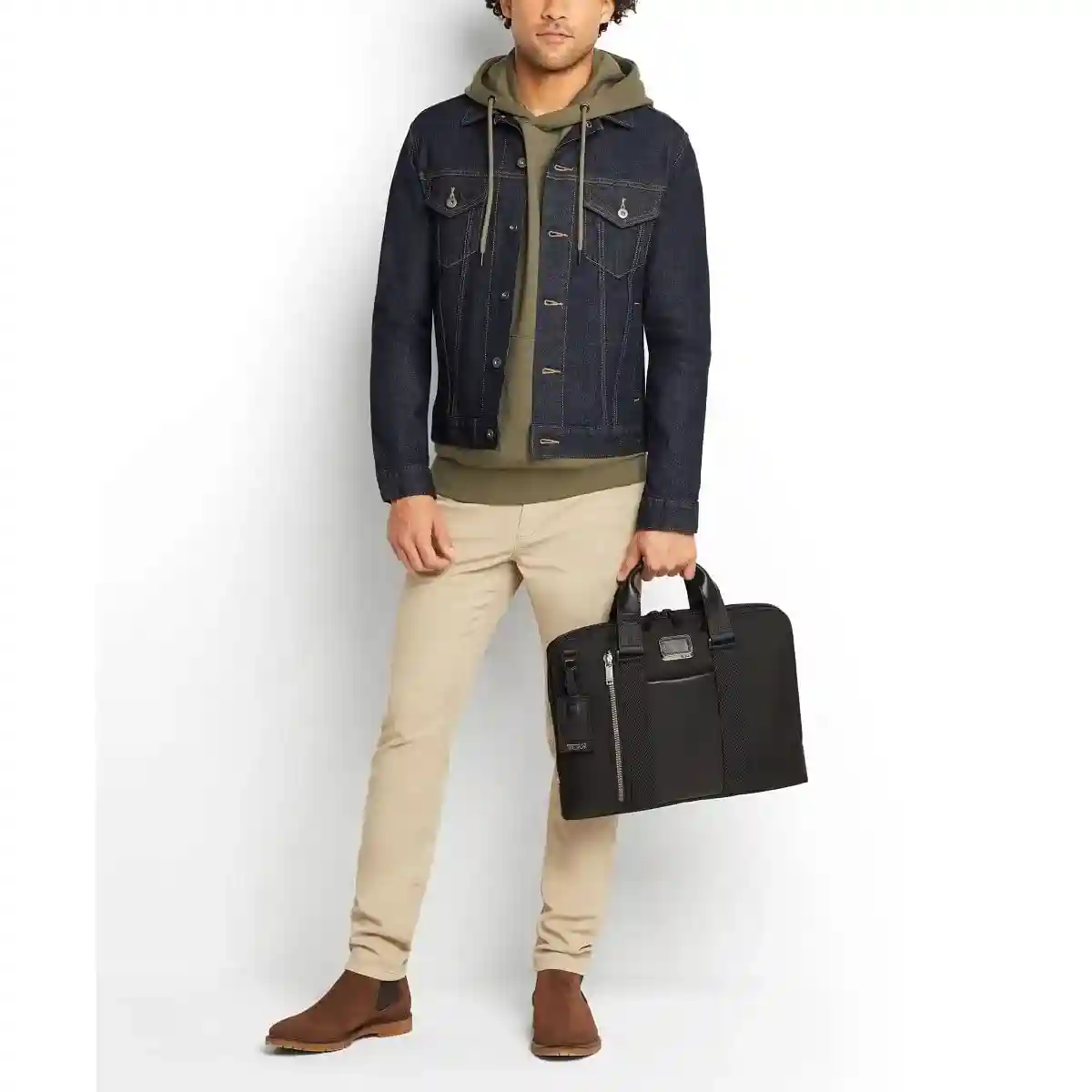 Aviano Slim Briefcase Black
