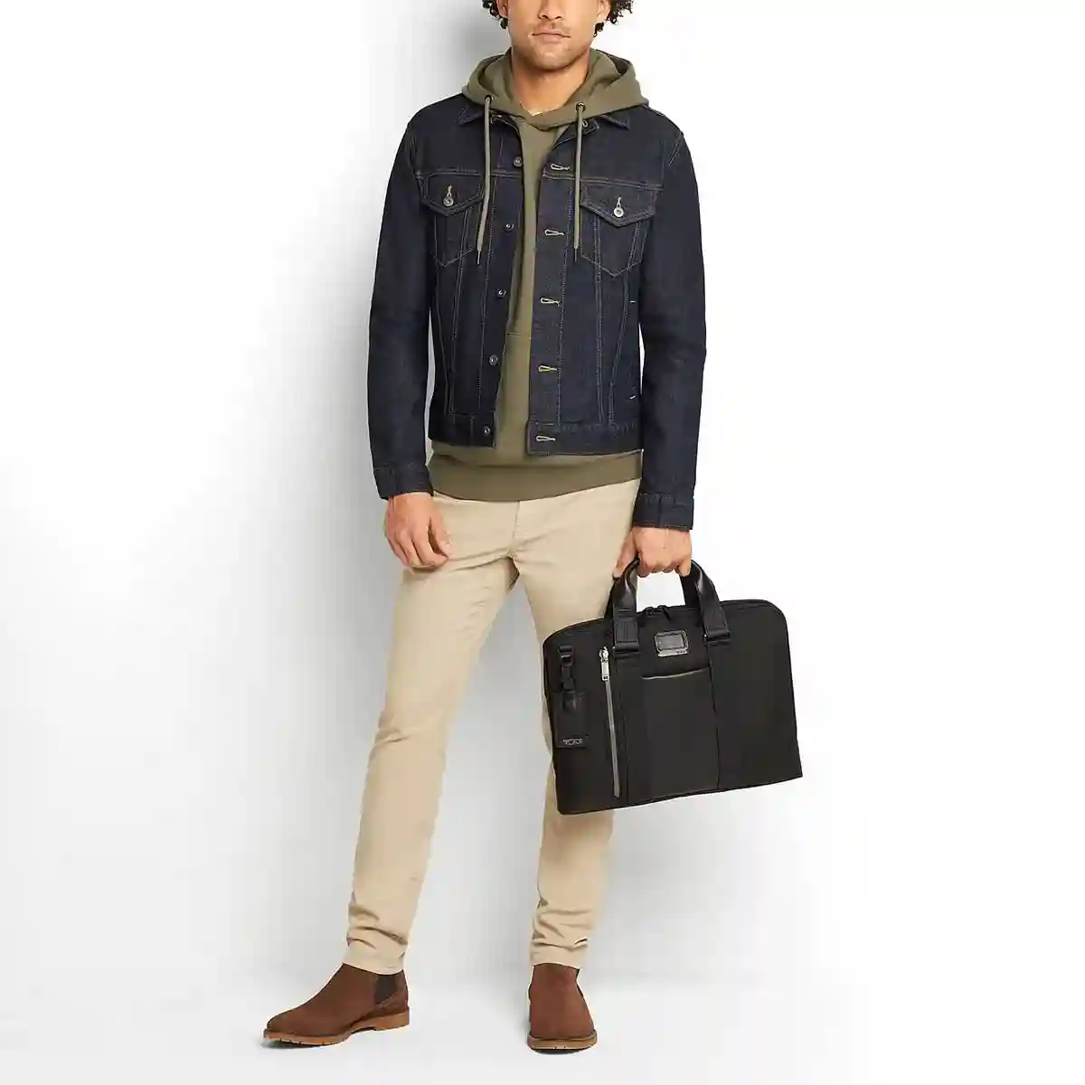 Aviano Slim Briefcase Navy
