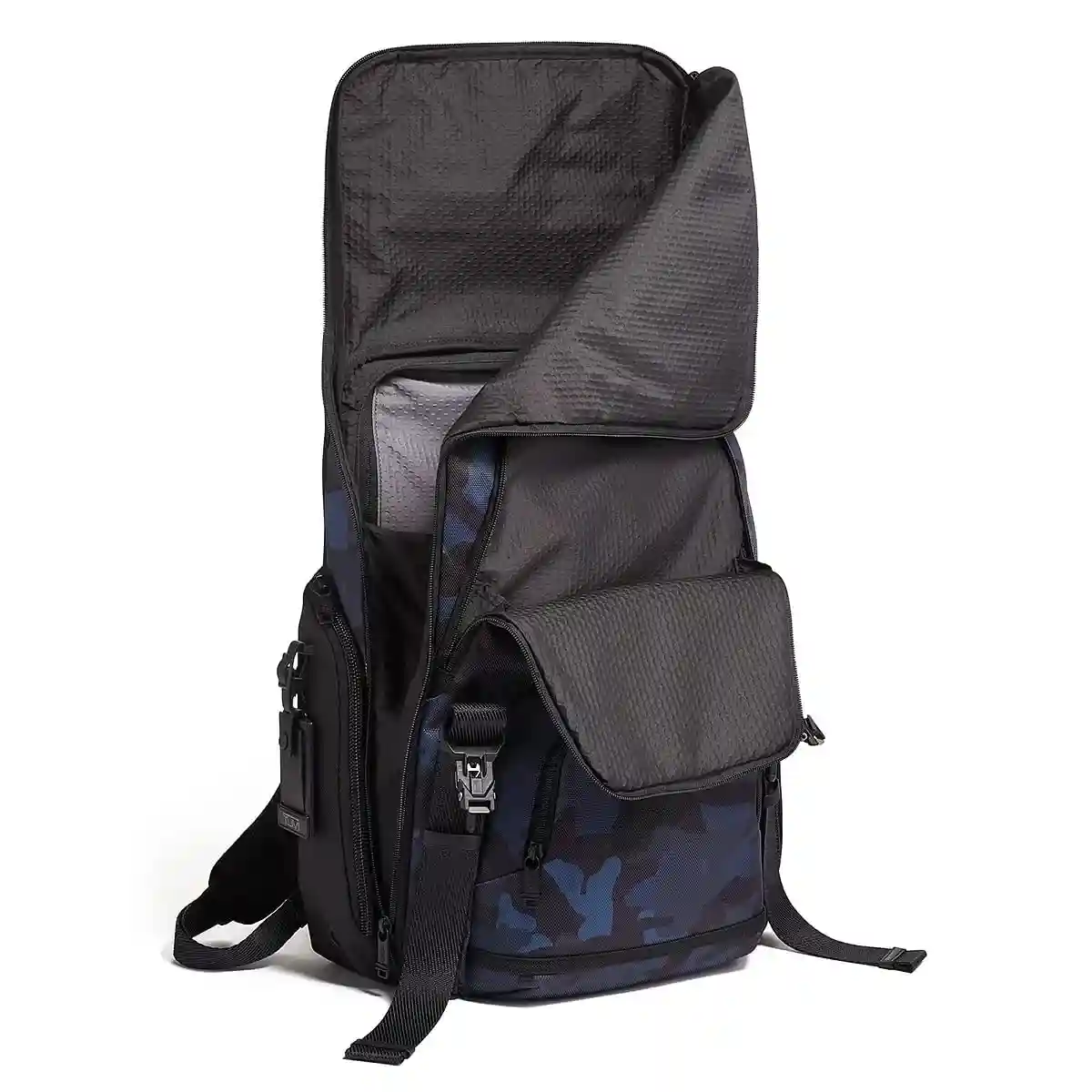 Lark Backpack Navy Camouflage