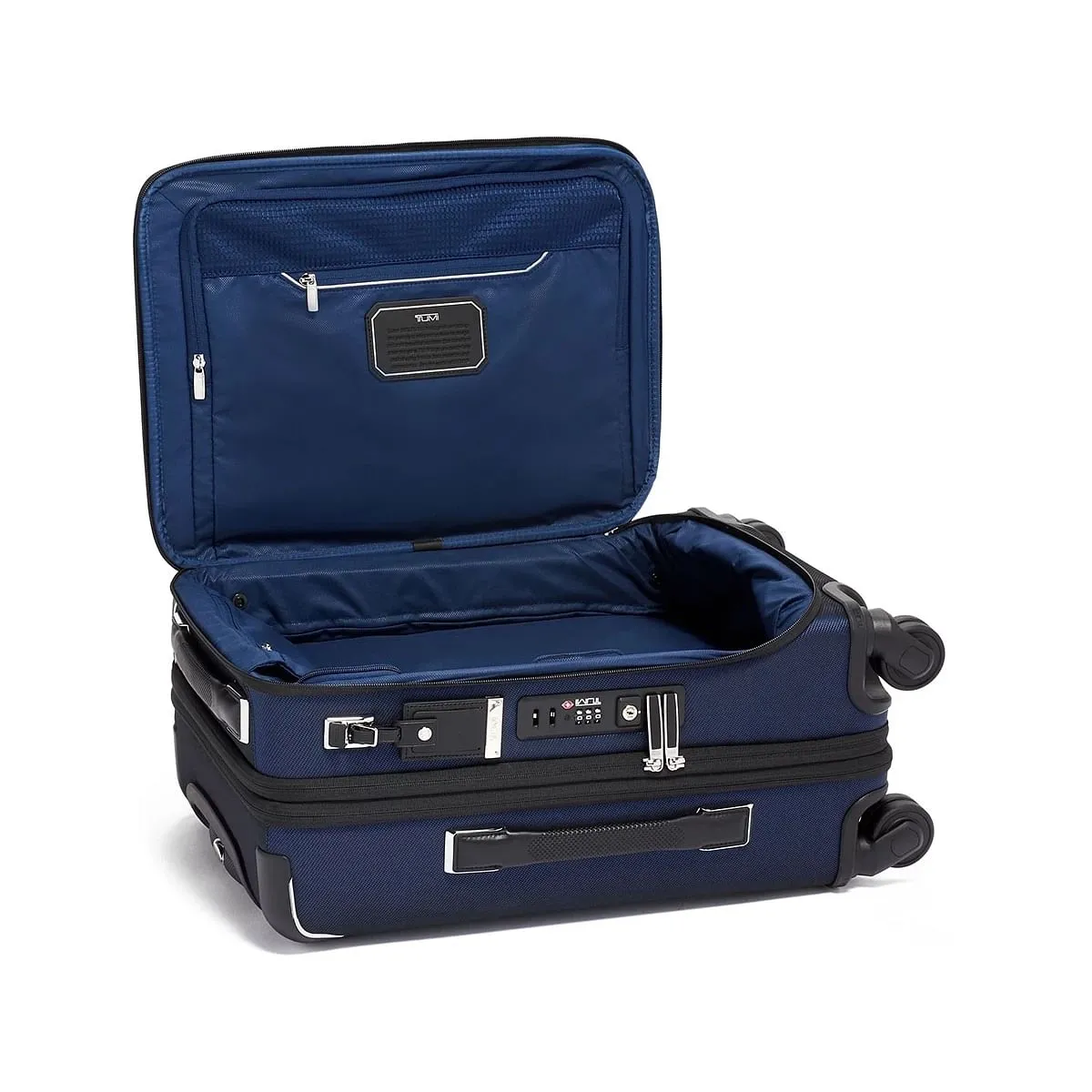 International Dual Access 4 Wheeled Carry-On Navy