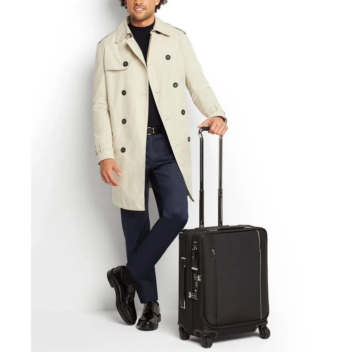 Continental Dual Access 4 Wheeled Carry-On Black