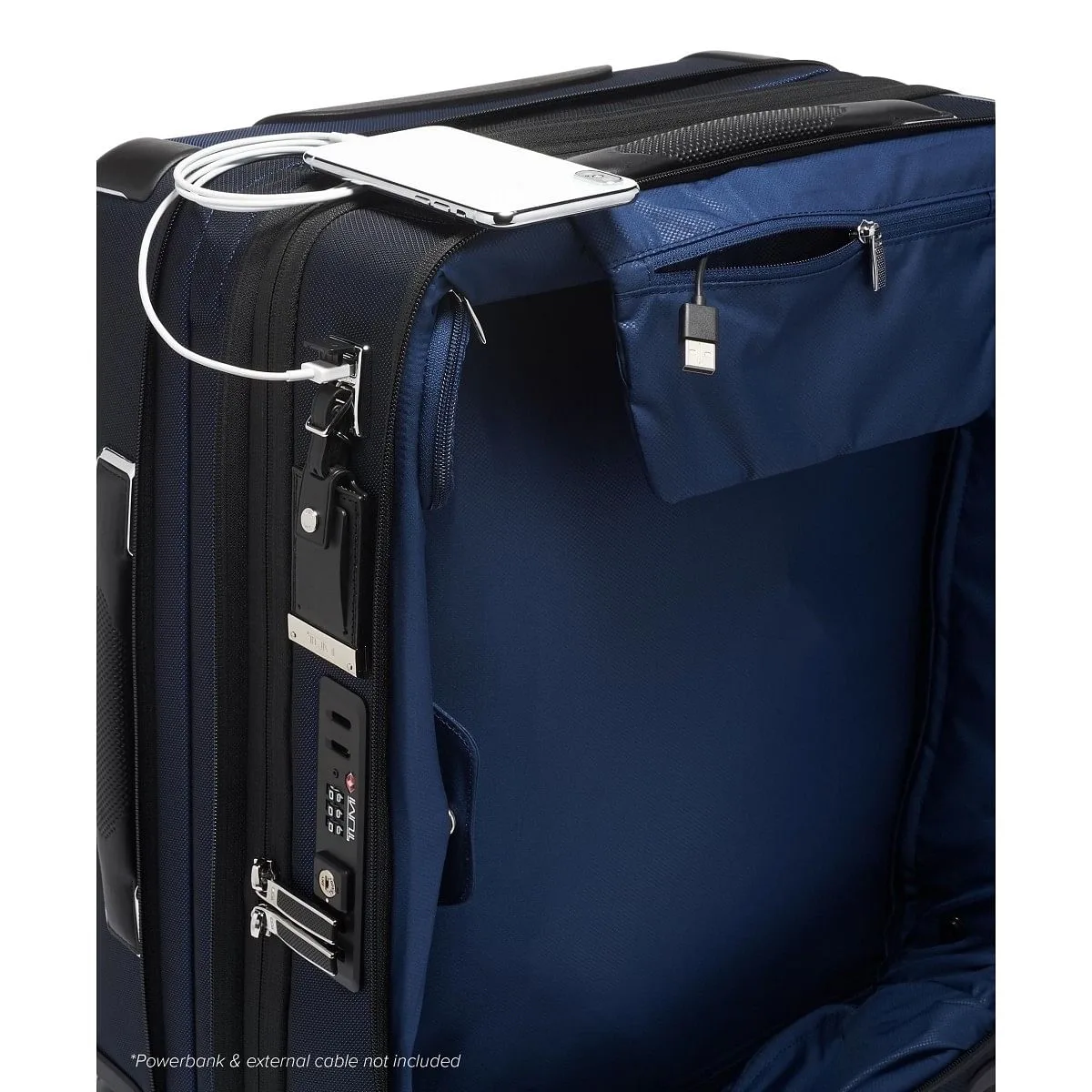 Continental Dual Access 4 Wheeled Carry-On Navy