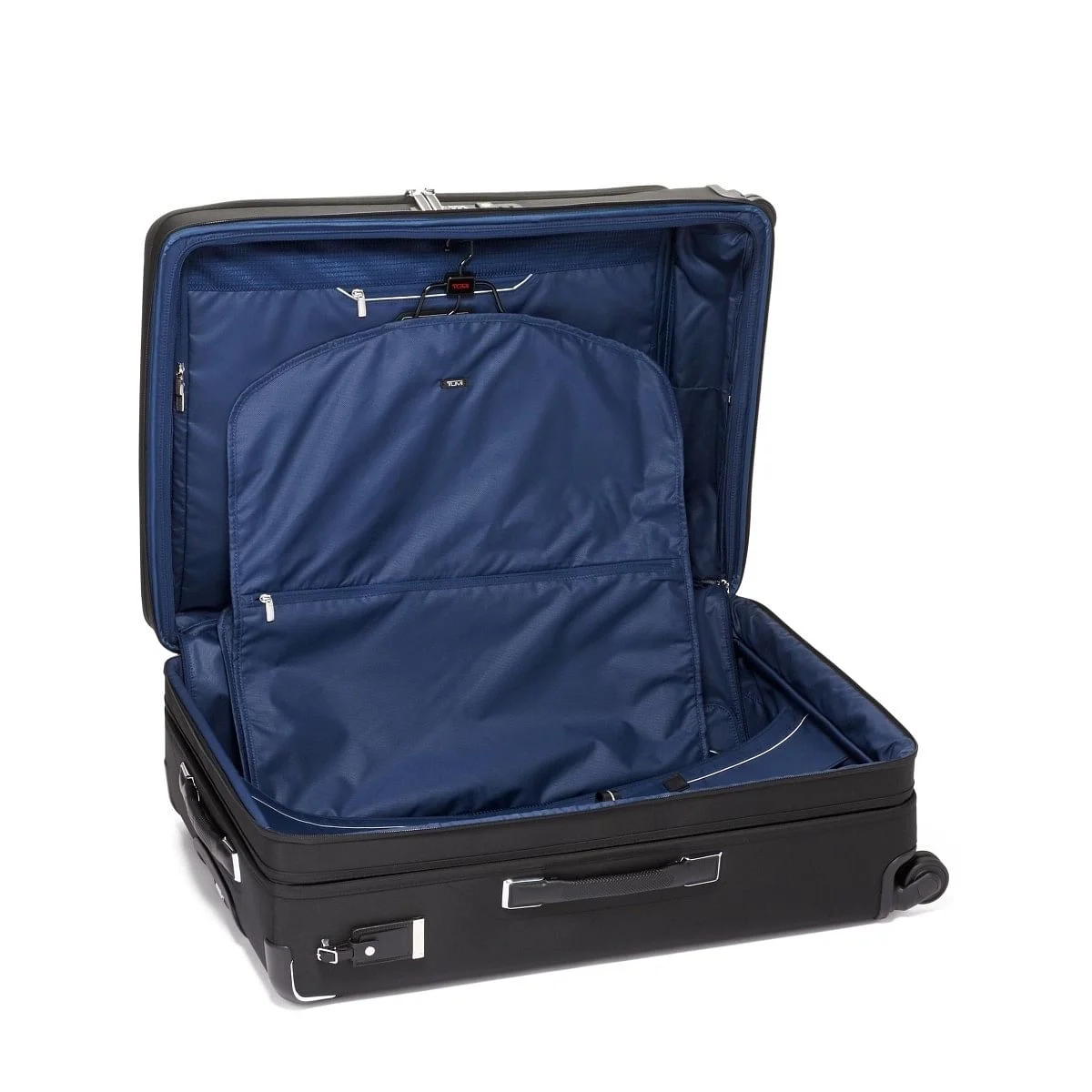 Extended Trip Dual Access 4 Wheeled Packing Case Checked Luggage Black