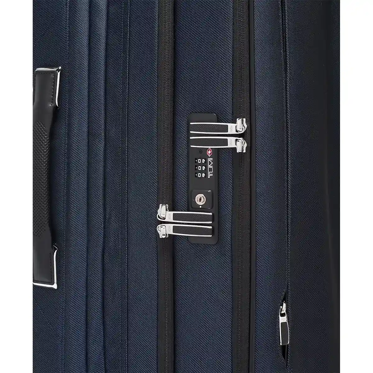 Extended Trip Dual Access 4 Wheeled Packing Case Checked Luggage Navy