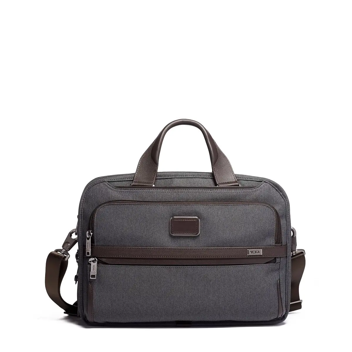 Triple Compartment Briefcase Anthracite