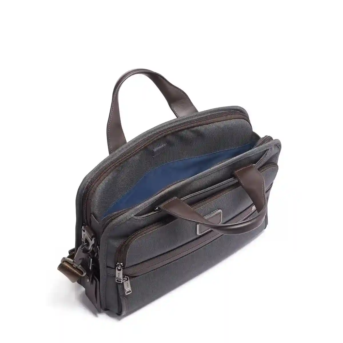 Triple Compartment Briefcase Anthracite