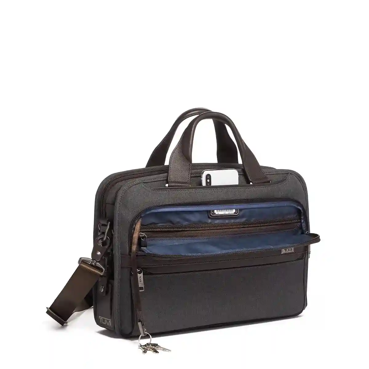 Triple Compartment Briefcase Anthracite