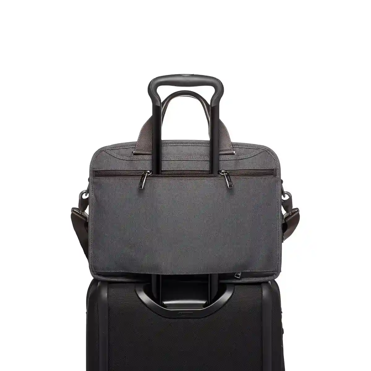 Triple Compartment Briefcase Anthracite