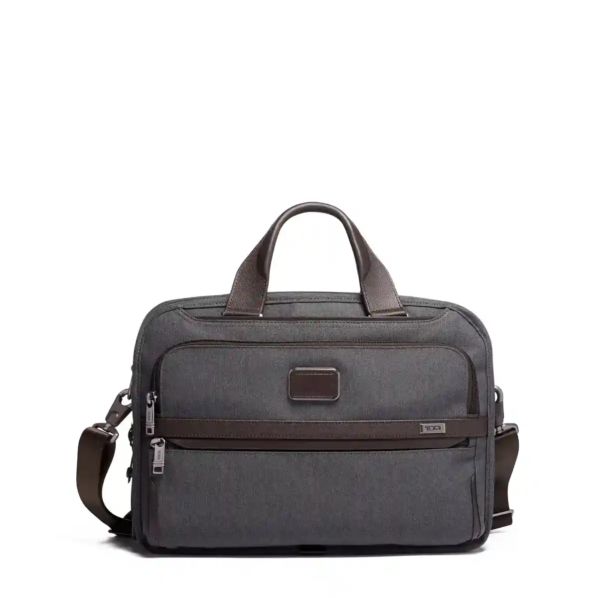 Triple Compartment Briefcase Anthracite