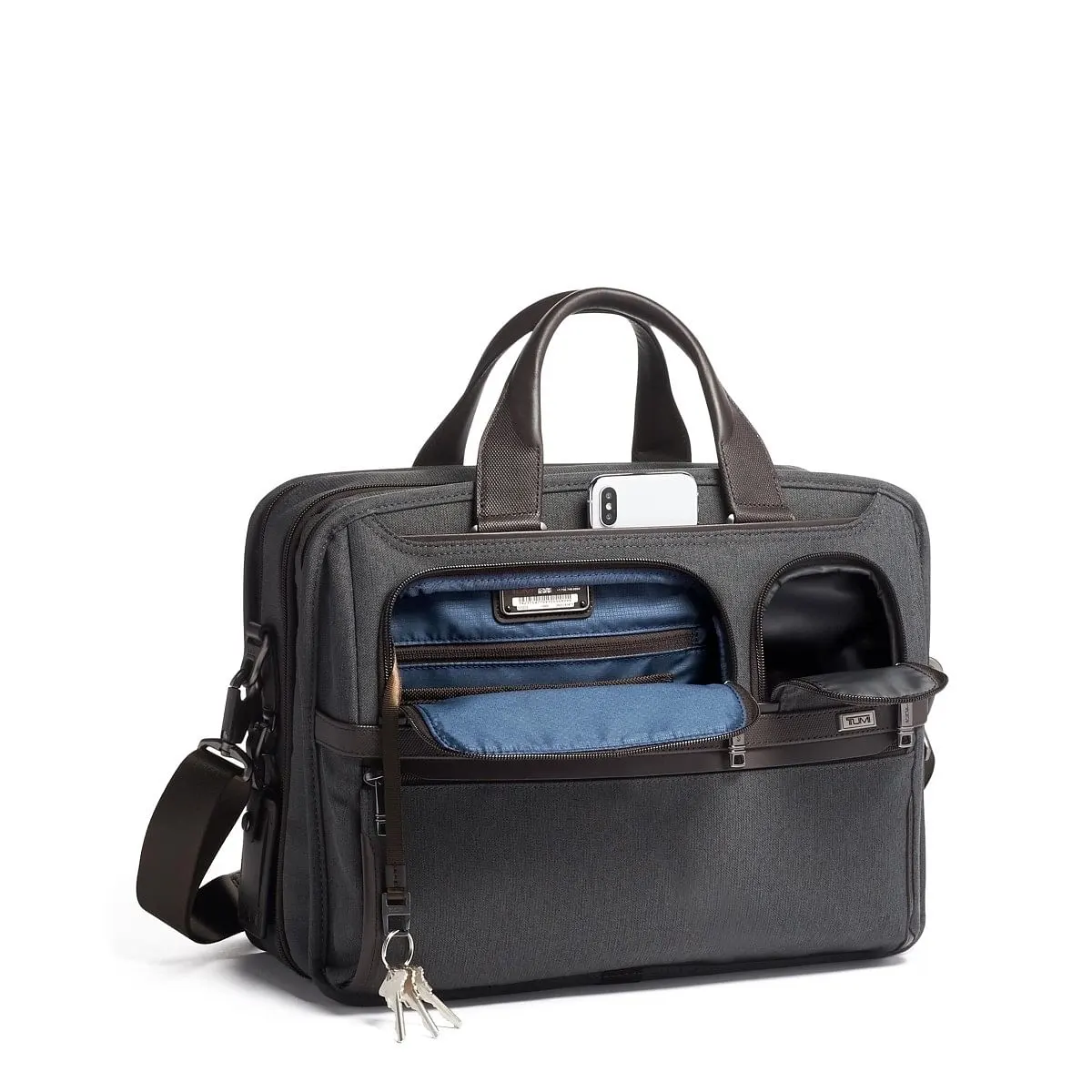 Expandable Organizer Laptop Briefcase Anthracite