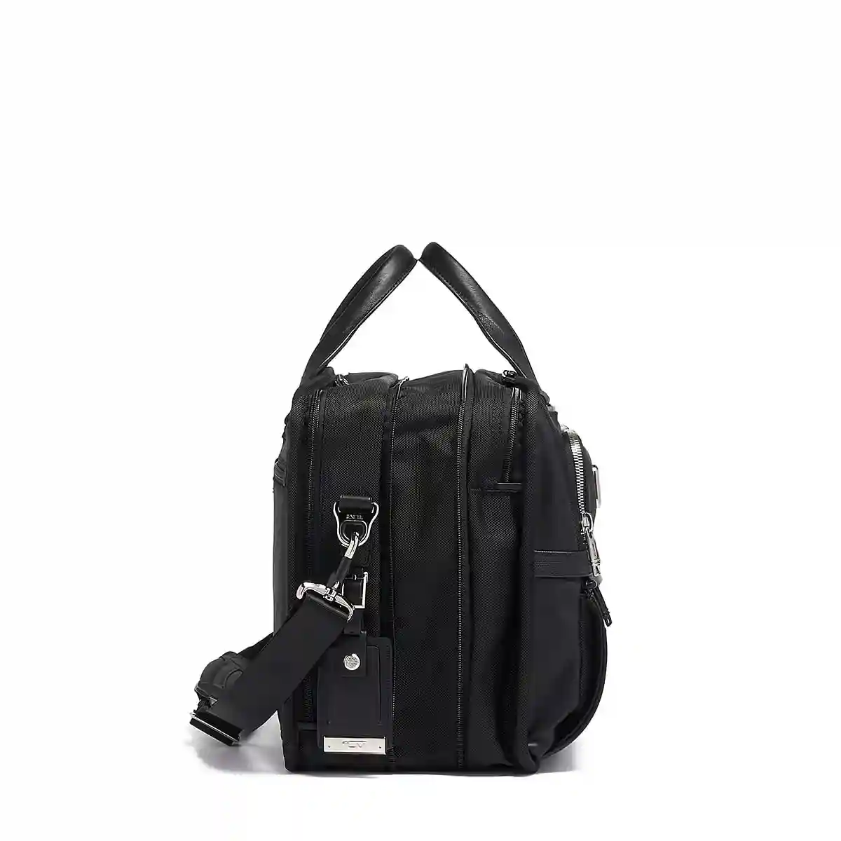 Expandable Organizer Laptop Briefcase Black Chrome