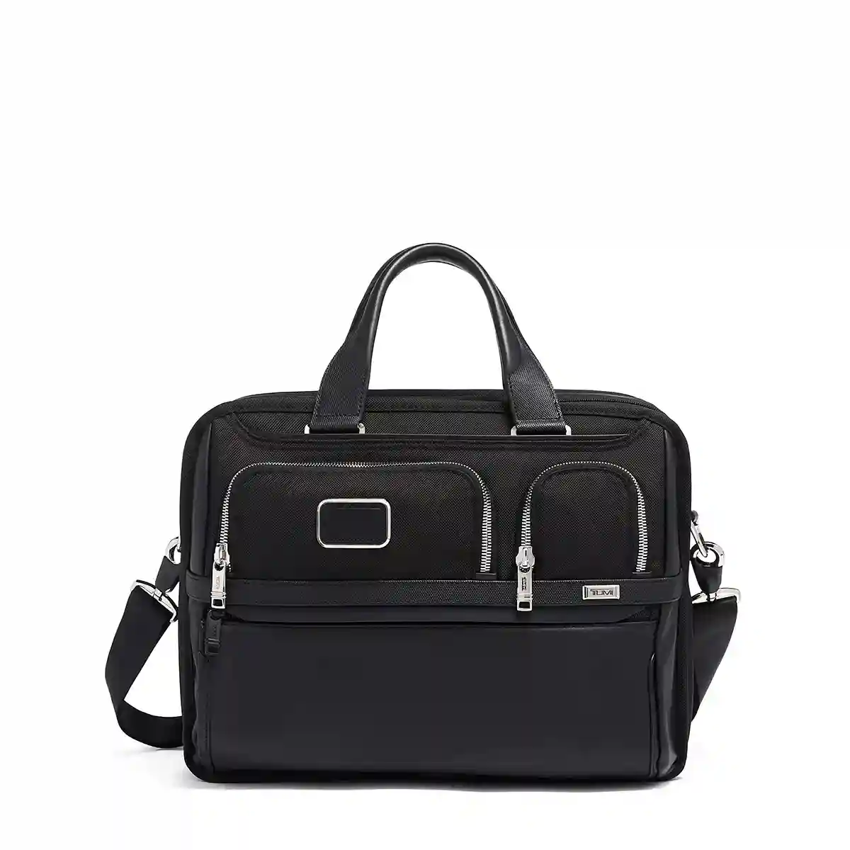 Expandable Organizer Laptop Briefcase Black Chrome