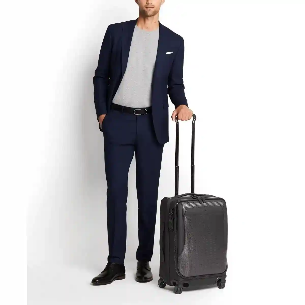 International Dual Access 4 Wheeled Carry-On Carbon
