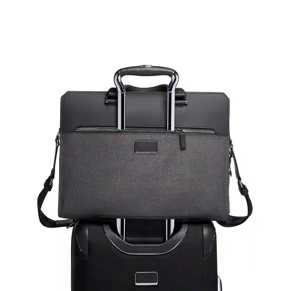 Barnet Double Zip Briefcase Grey