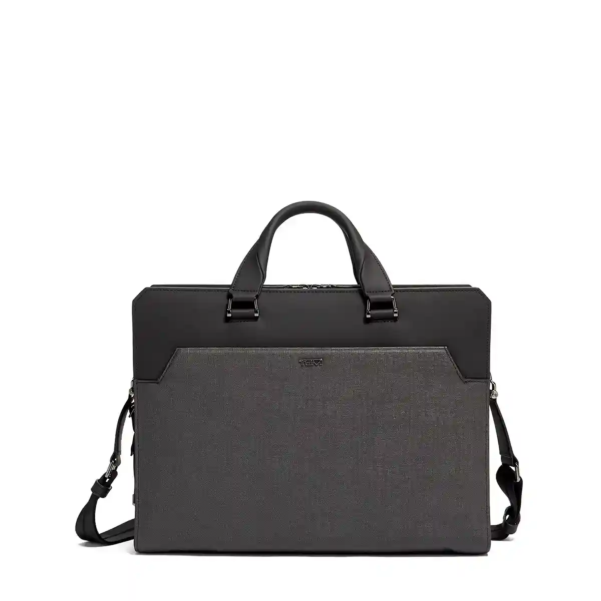 Barnet Double Zip Briefcase Grey