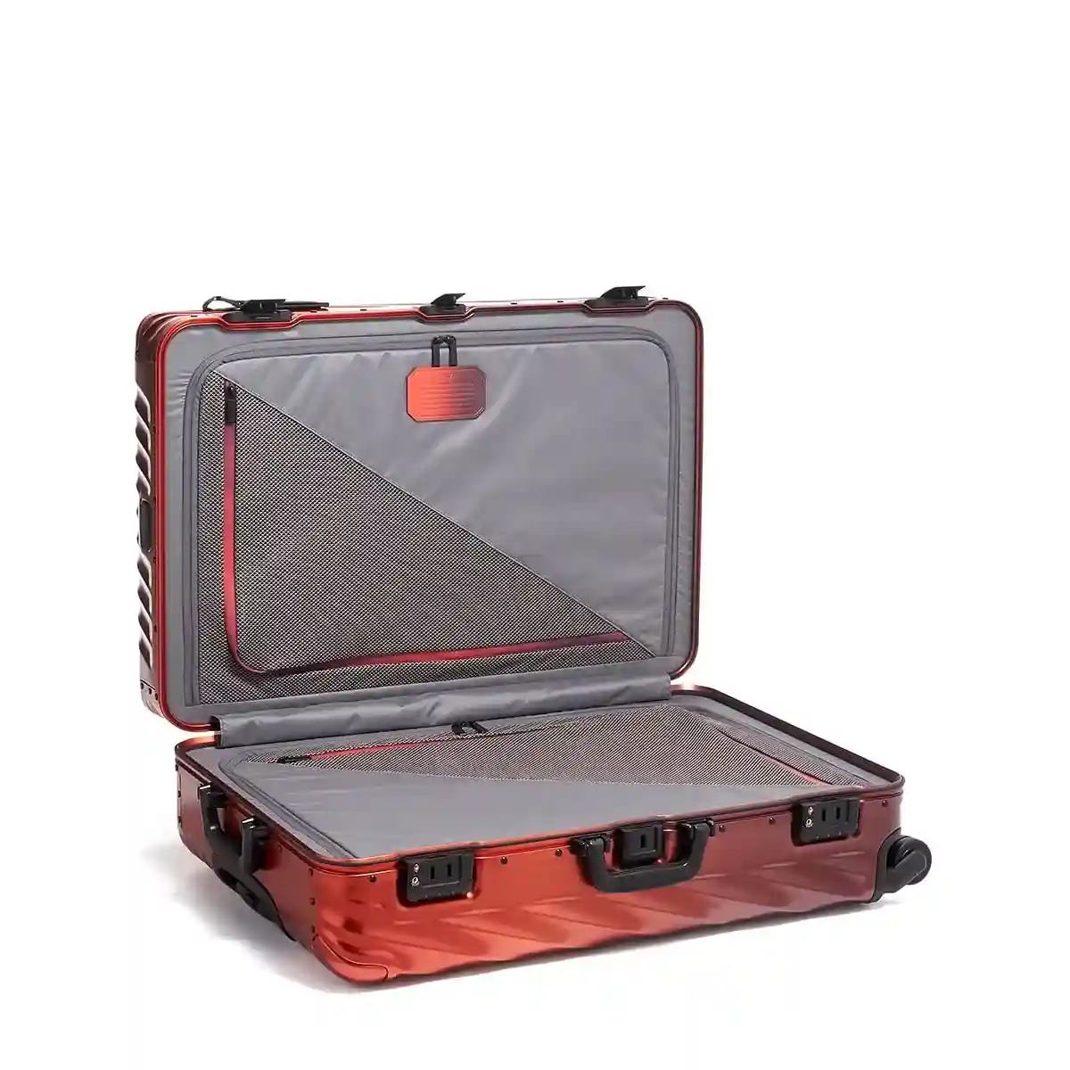 19 Degree Aluminium  Extended Trip Packing Case Checked Luggage Russet Ombre