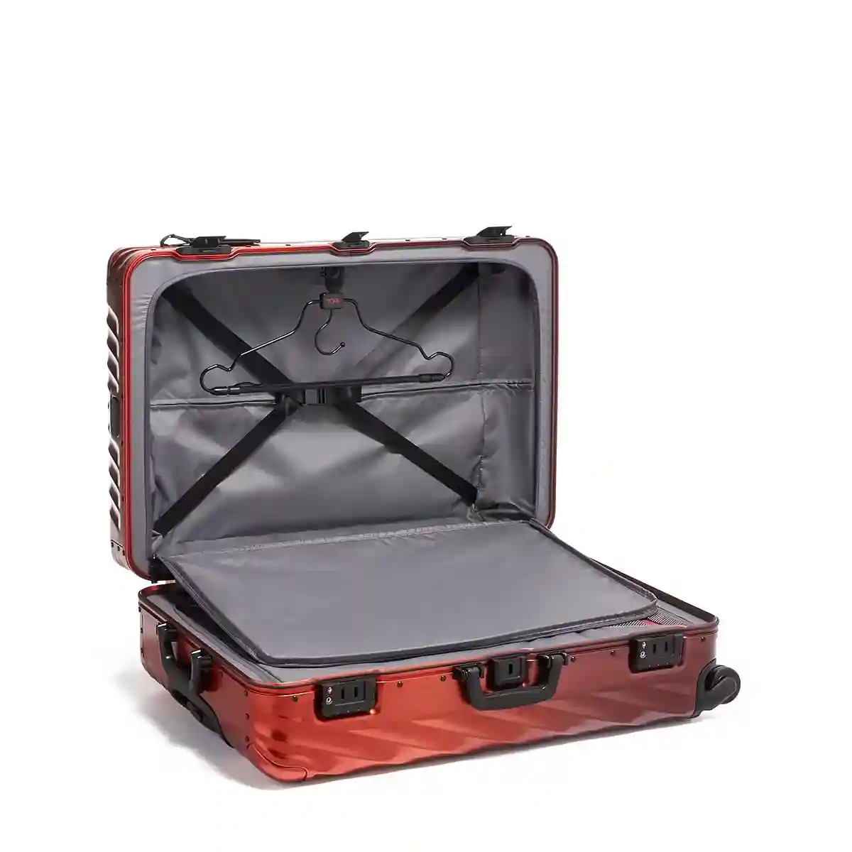 19 Degree Aluminium  Extended Trip Packing Case Checked Luggage Russet Ombre
