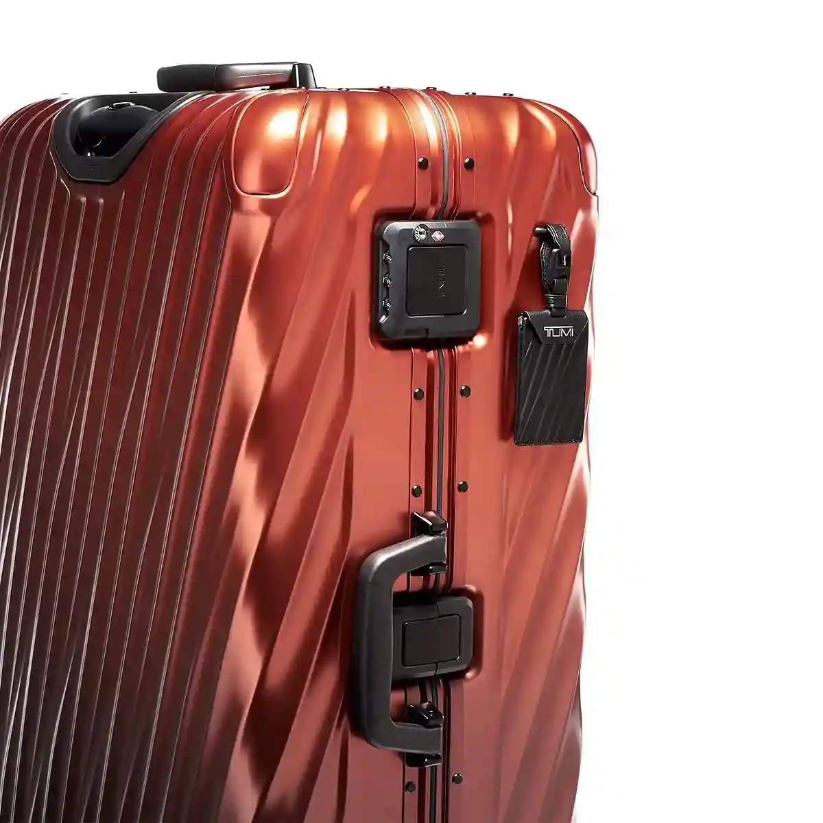 19 Degree Aluminium  Extended Trip Packing Case Checked Luggage Russet Ombre