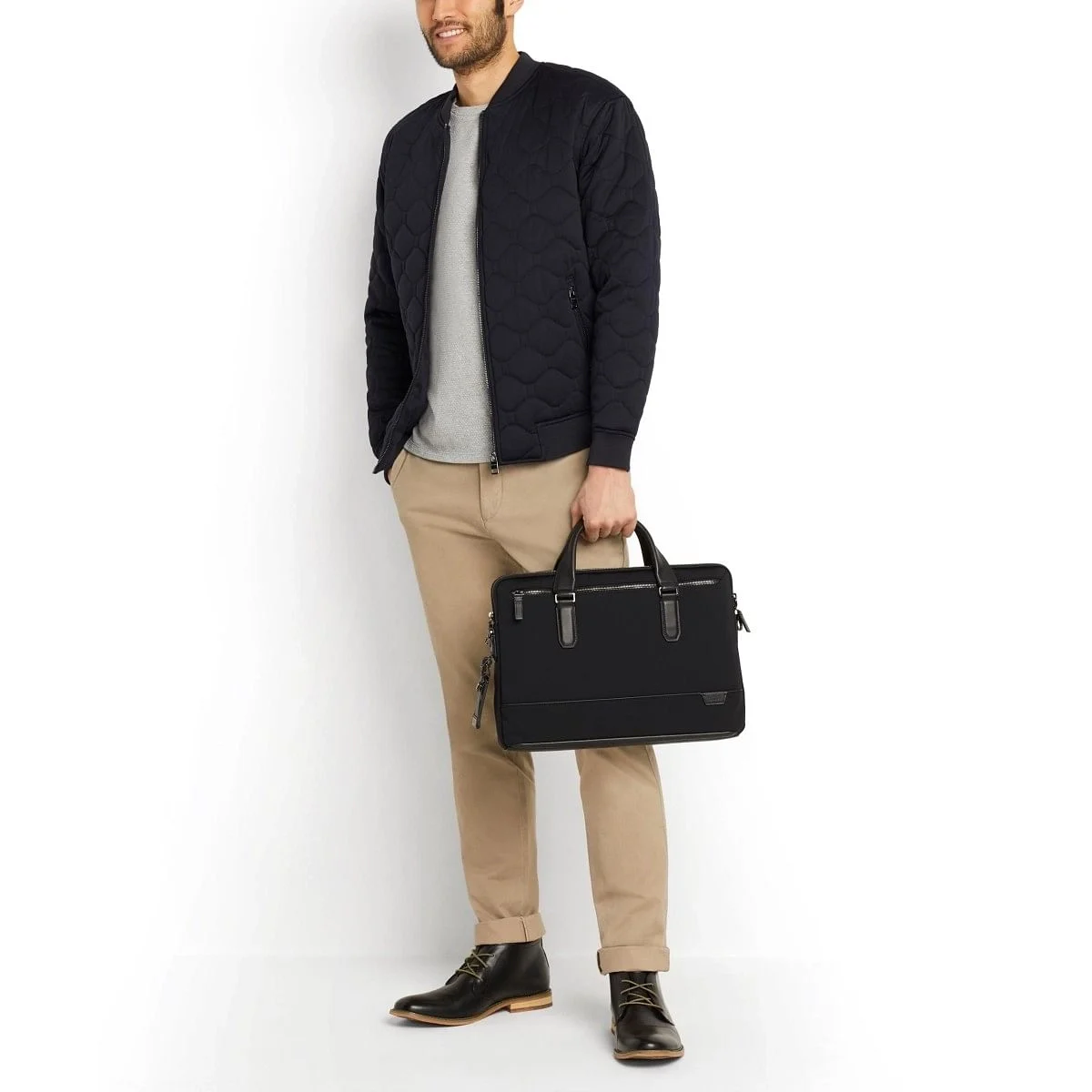 Sycamore Slim Briefcase Black