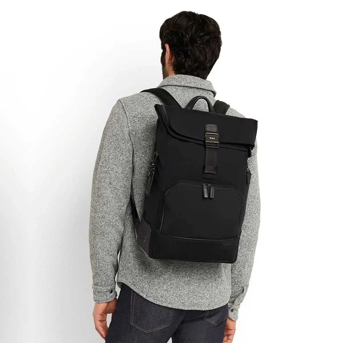 Osborn Roll Top Backpack Black