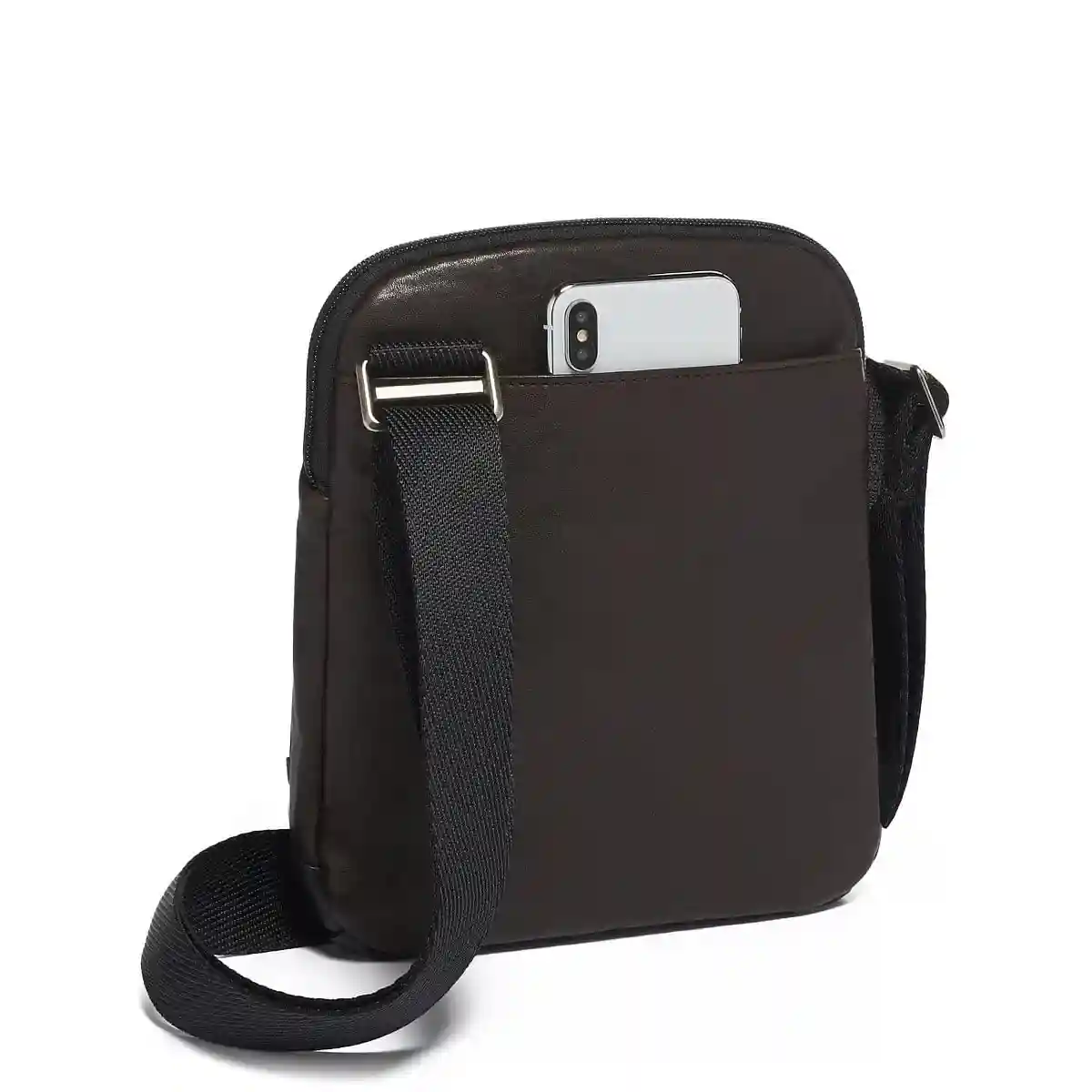 Barksdale Leather Crossbody Dark Brown