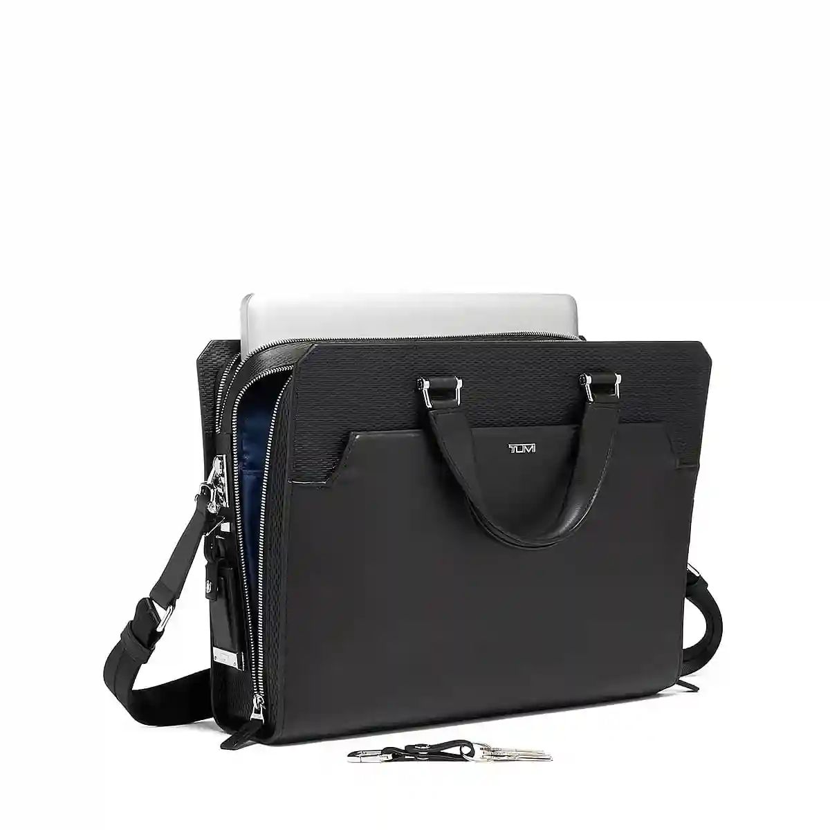 Barnet Double Zip Leather Briefcase