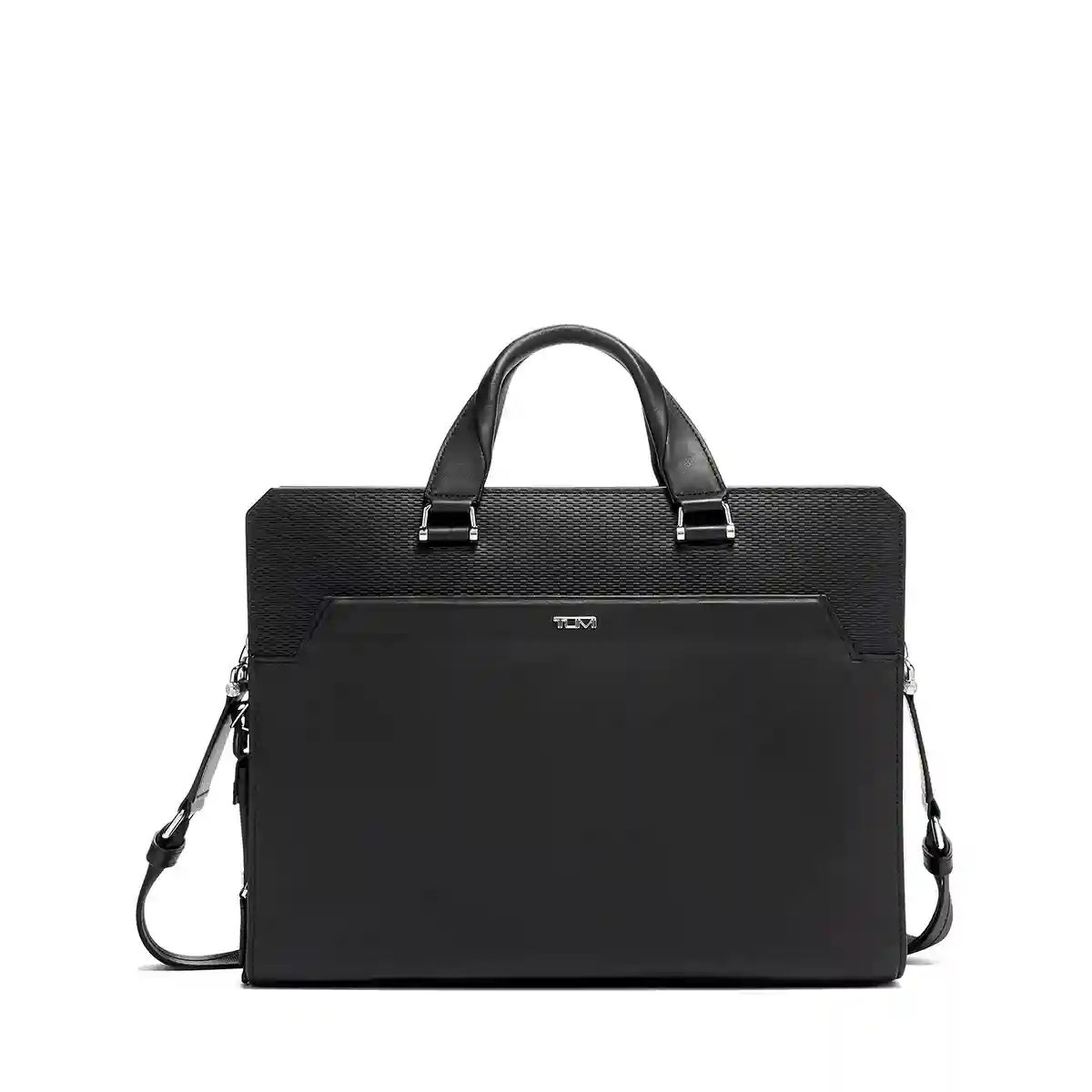 Barnet Double Zip Leather Briefcase