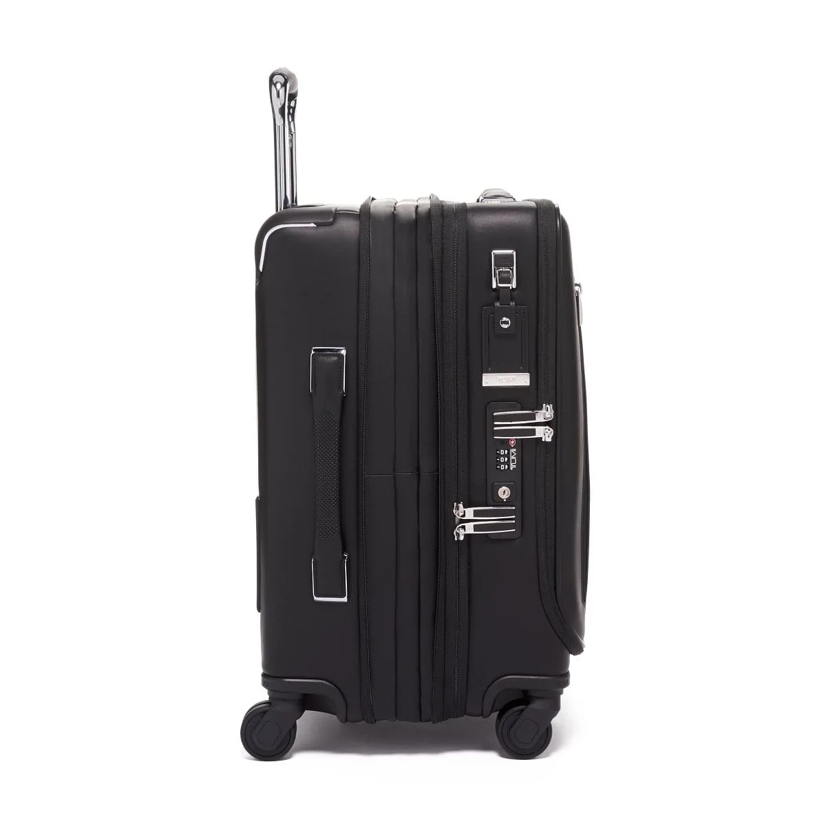 International Dual Access 4 Wheeled Carry-On Leather