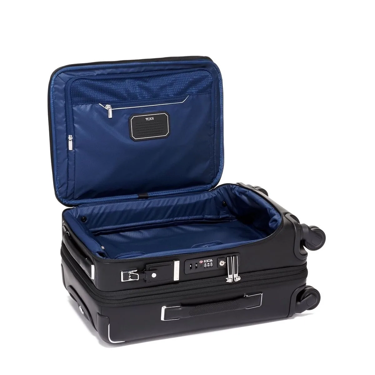 International Dual Access 4 Wheeled Carry-On Leather