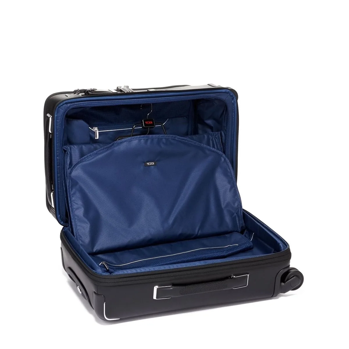 International Dual Access 4 Wheeled Carry-On Leather