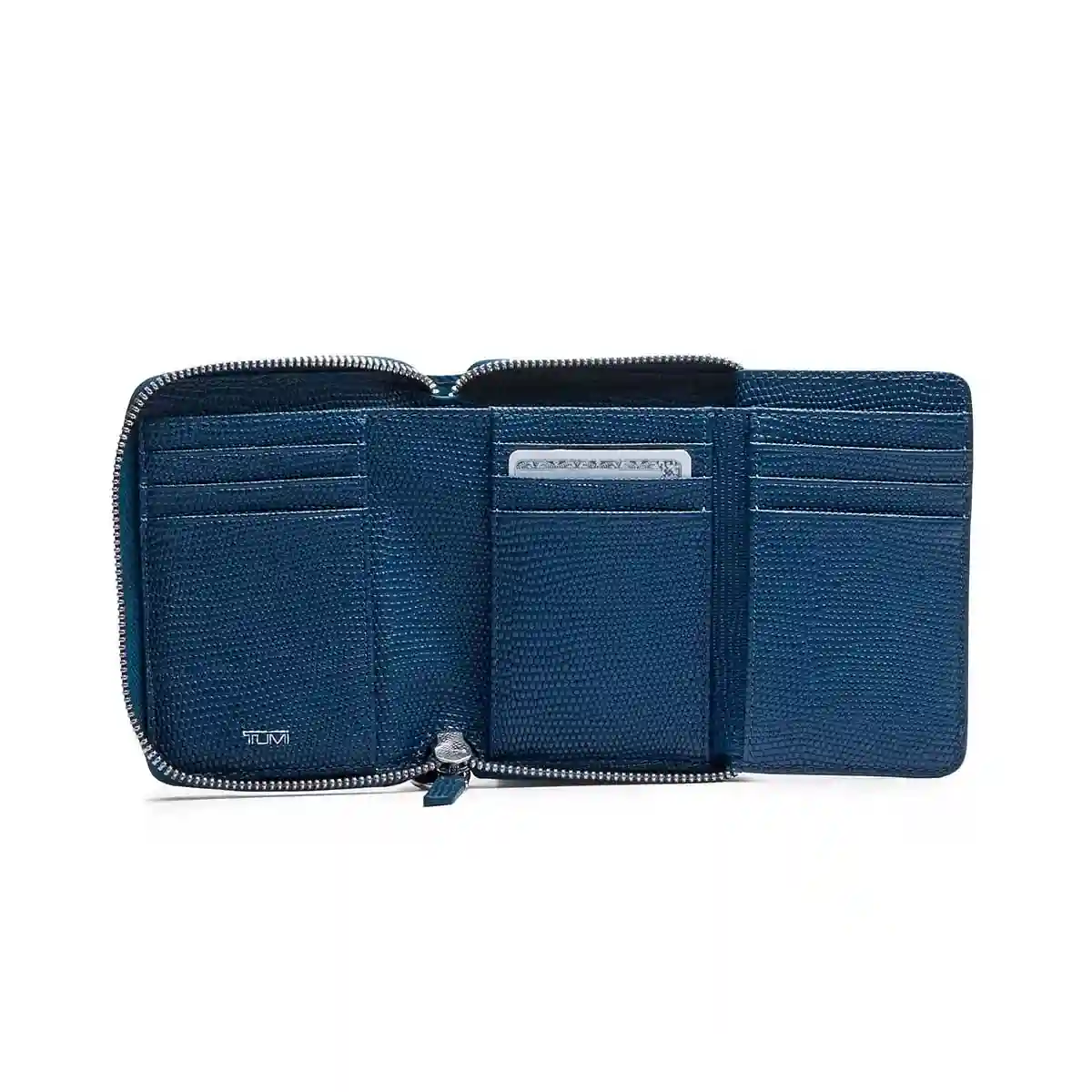 Tri-Fold Zip-Around Dark Turquoise