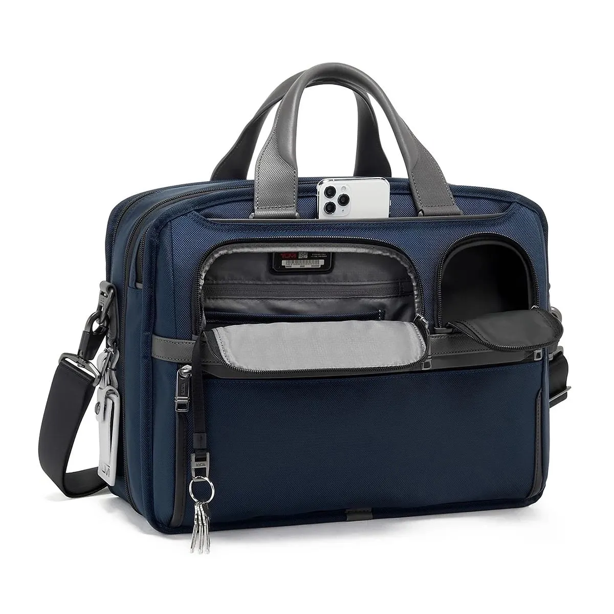 Alpha Expandable Org Laptop Brief   Laptop Satchel