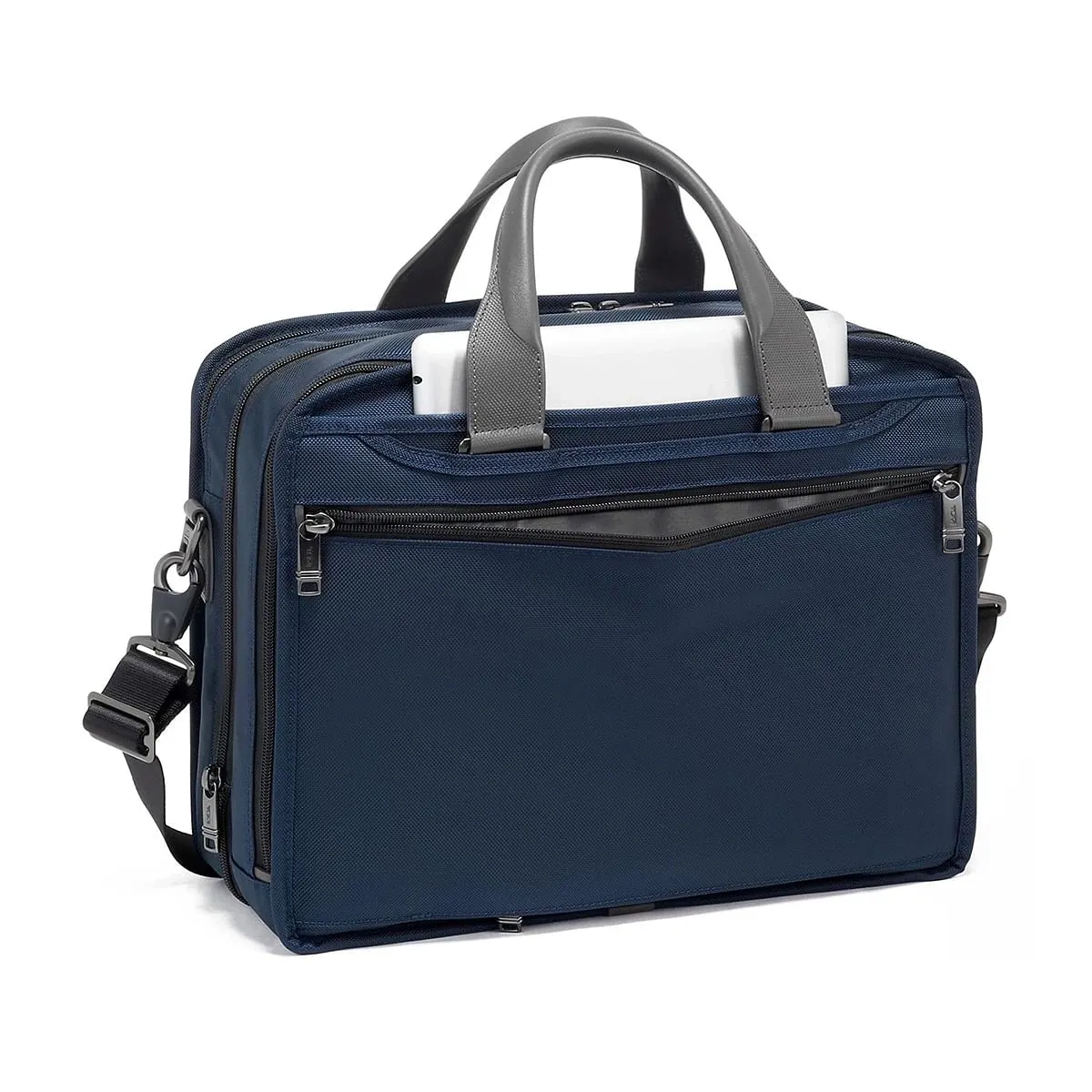 Alpha Expandable Org Laptop Brief   Laptop Satchel