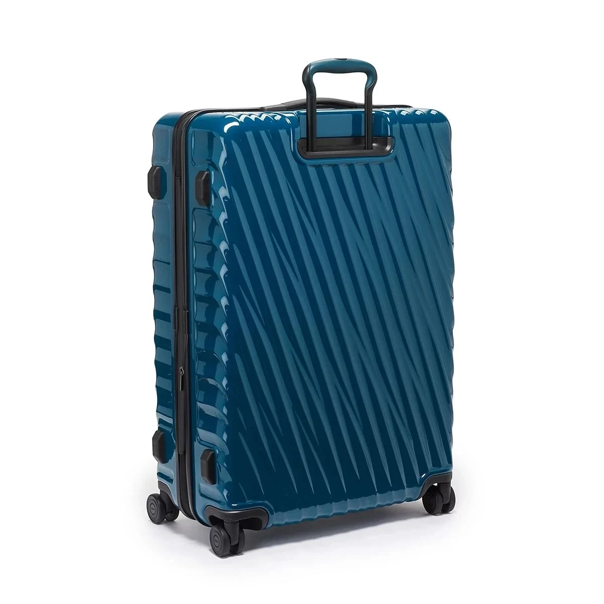 Extended Trip Expandable 4 Wheeled Packing Case Checked Luggage Dark Turquoise