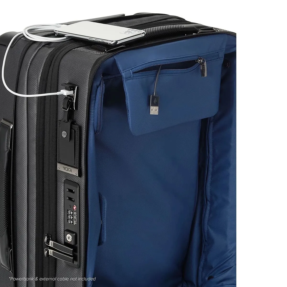 International Dual Access 4 Wheeled Carry-On TiTanium Grey