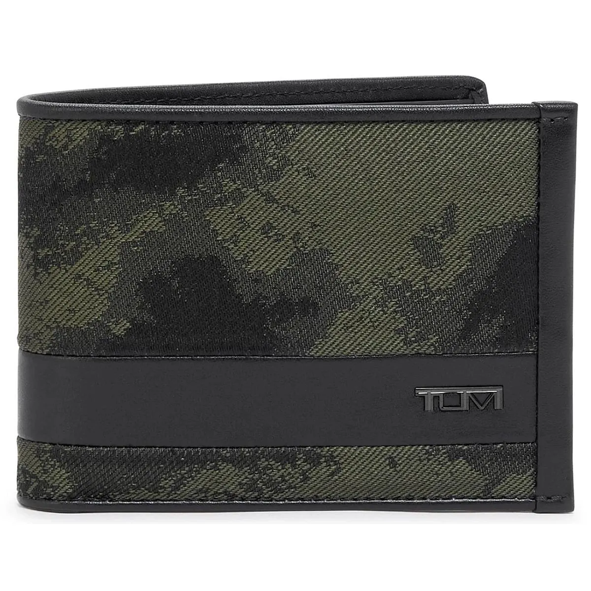 Double Billfold Wallet Camo Jacquard