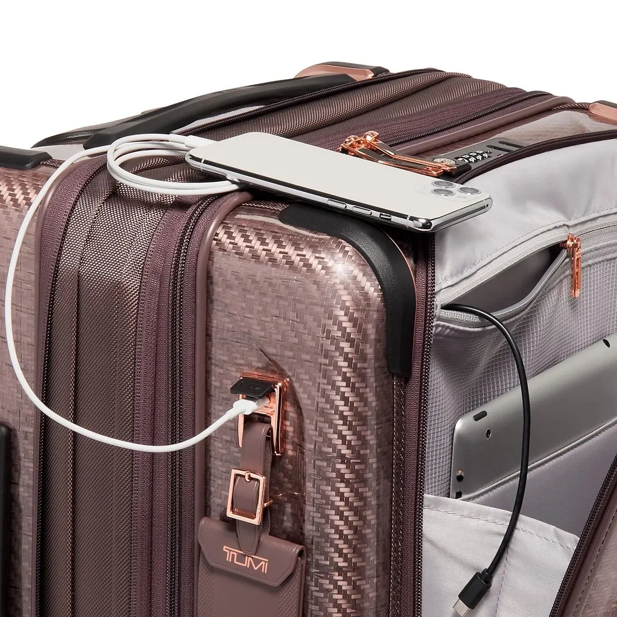 Tegra Lite Continental Front Pocket Expandable Carry-On Blush
