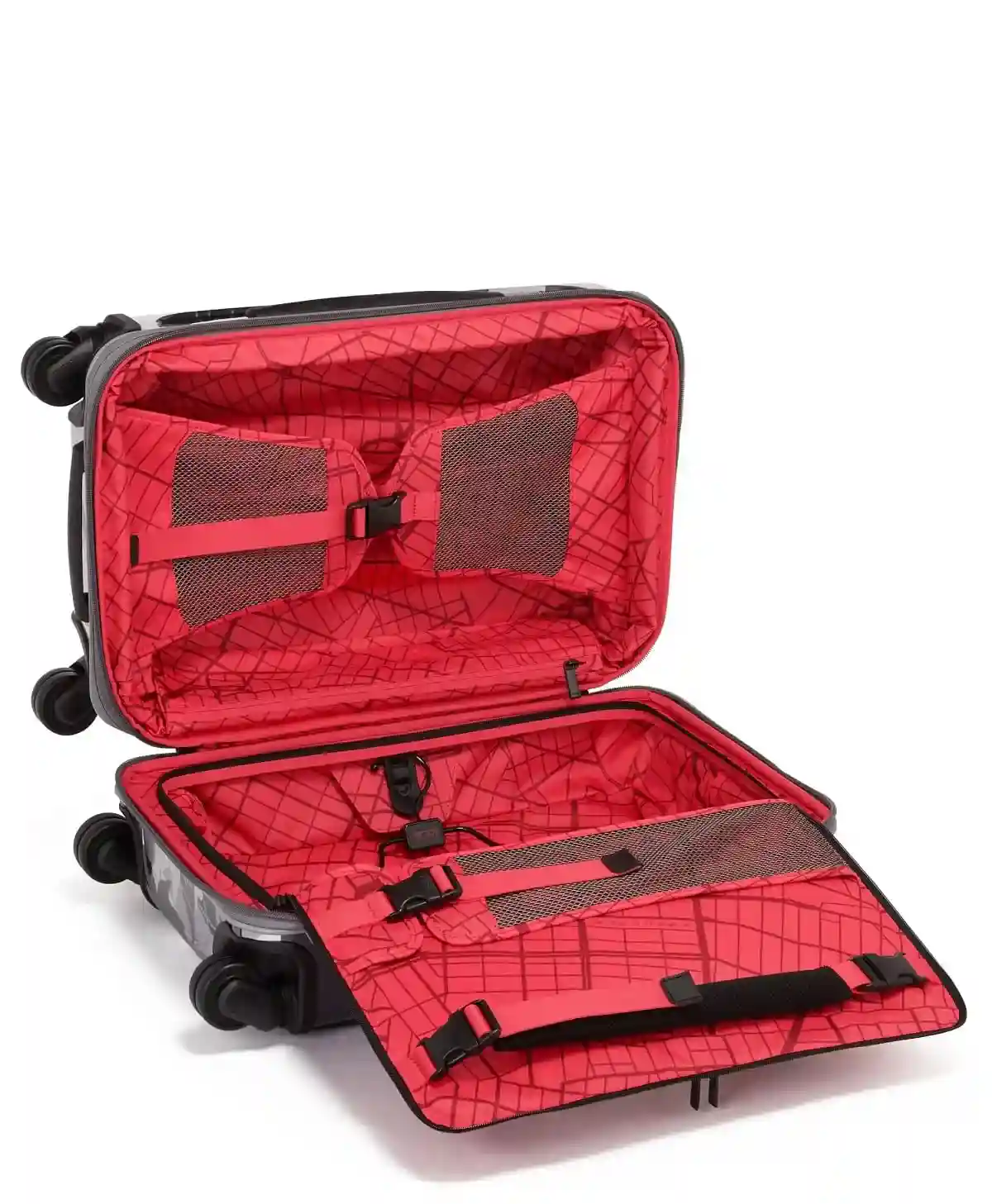 Staple International Expandable 4 Wheel Carry On Silver