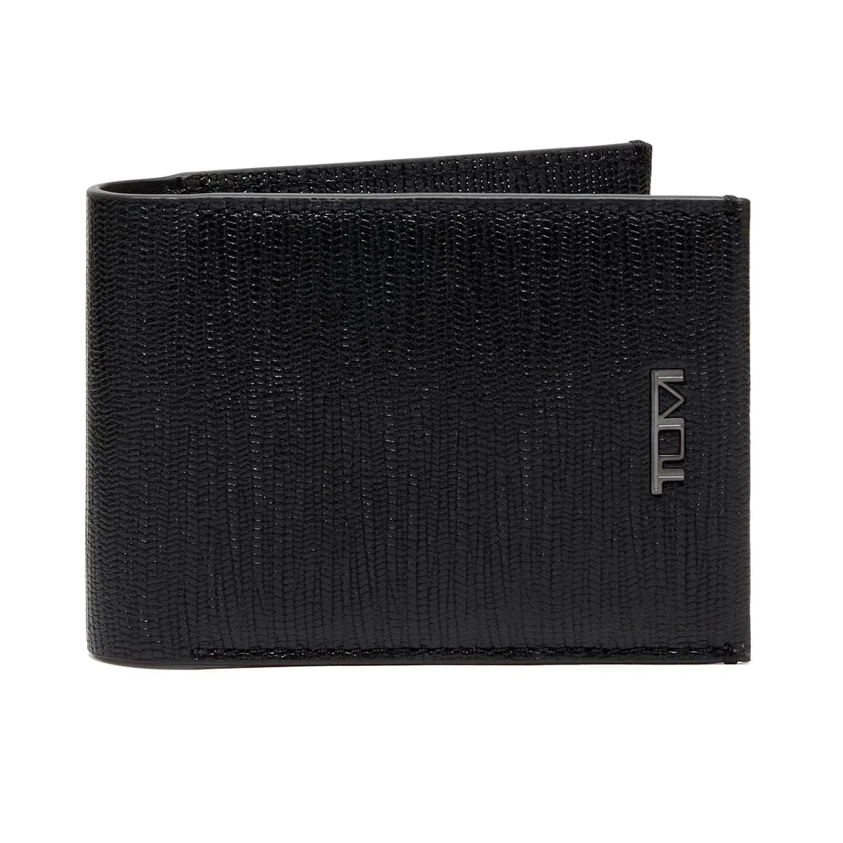 Bifold Card Case Black Embossed