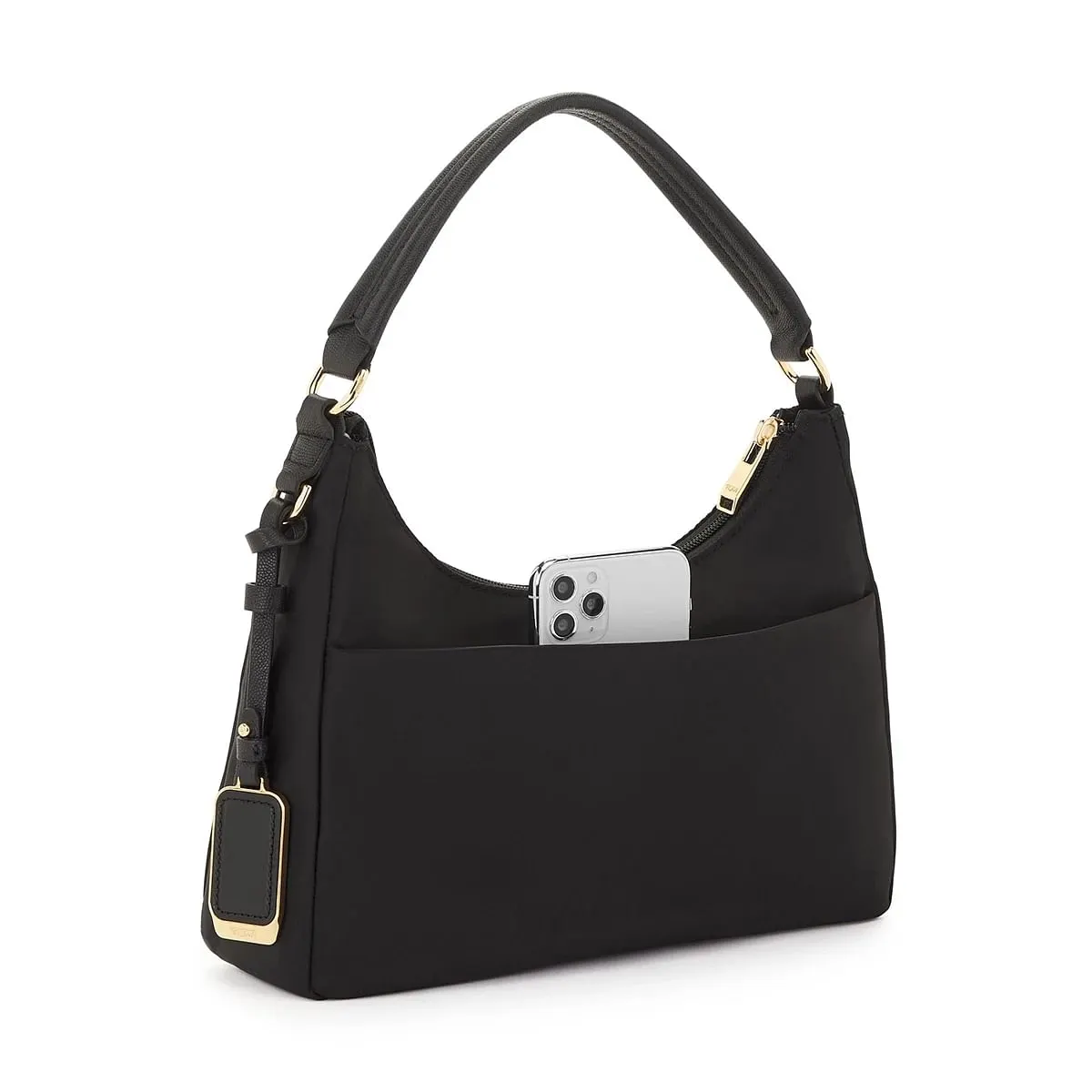 Adelaide Hobo Crossbody Black/Gold