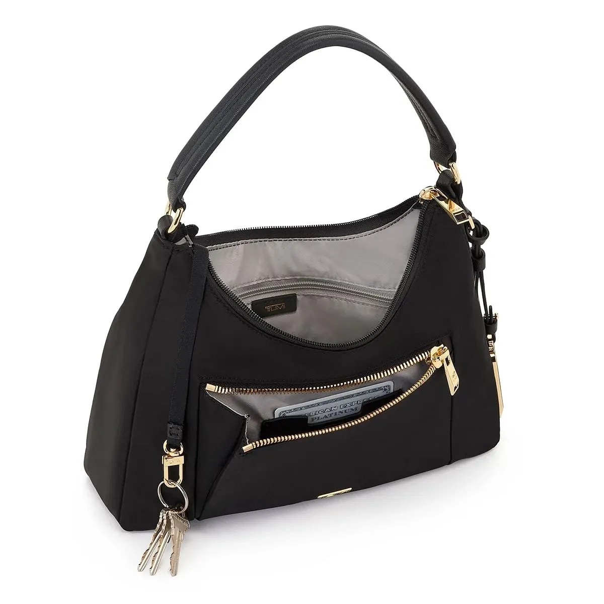 Adelaide Hobo Crossbody Black/Gold