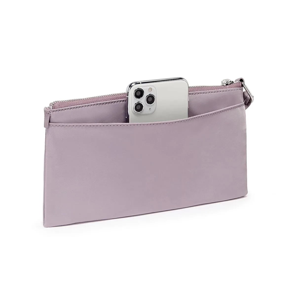 Ankara Wristlet Pouch Lilac