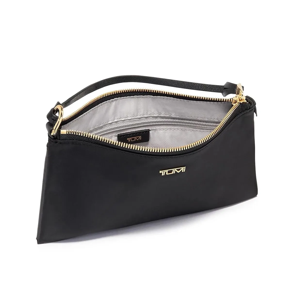 Ankara Wristlet Pouch Black/Gold