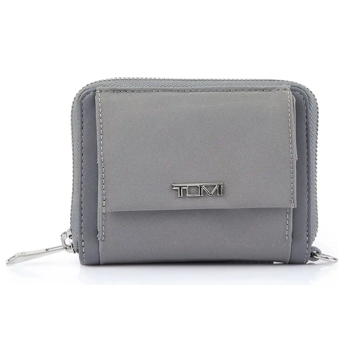 Tri-Fold Zip-Around Wallet Fog