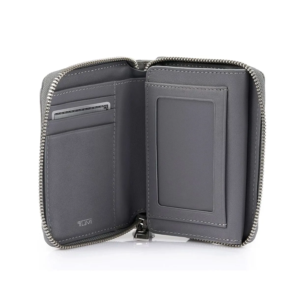 Tri-Fold Zip-Around Wallet Fog