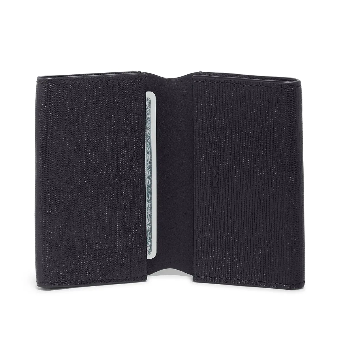 Nassau Slg Double Gusseted Card Case Embossed
