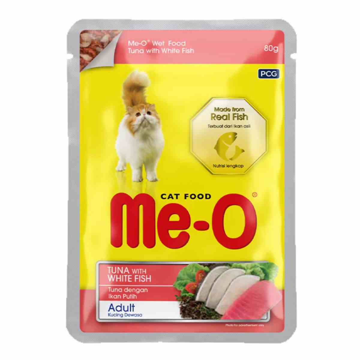 Me-O | Me O Tuna White Fish Wet Cat Food - 80Gm